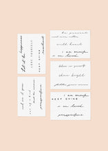 Load image into Gallery viewer, Mantra Temporary Tattoo Pack
