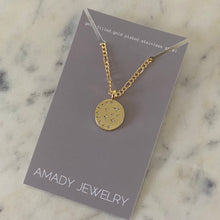 Load image into Gallery viewer, Coin Medallion pendant charm on a 18k Gold Fill cuban chain