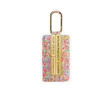 Load image into Gallery viewer, Glitter Minimergency Charm | Neon Multi, Bag Charm, Purse