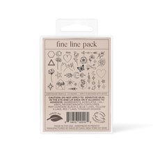 Load image into Gallery viewer, Fine Line Temporary Tattoo Pack