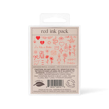 Load image into Gallery viewer, Red Ink Temporary Tattoo Pack
