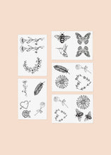 Load image into Gallery viewer, Embroidered Temporary Tattoo Pack