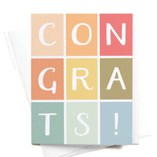 Load image into Gallery viewer, Congrats! Colorblocks Greeting Card