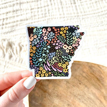 Load image into Gallery viewer, Arkansas Floral State Sticker 3x2.75