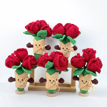 Load image into Gallery viewer, Crochet Jellycat Inspired roses - Handmade Valentine gifts