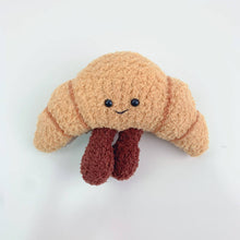Load image into Gallery viewer, Crochet Jellycat inspired keychain, Handmade gift, croissant