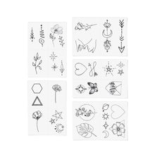 Load image into Gallery viewer, Fine Line Temporary Tattoo Pack
