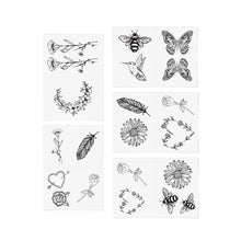 Load image into Gallery viewer, Embroidered Temporary Tattoo Pack