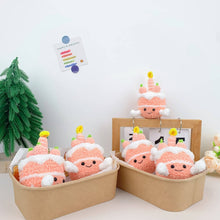 Load image into Gallery viewer, Crochet Jellycat inspired keychain bag charm, gifts, cake
