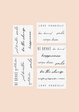 Load image into Gallery viewer, Self Love Temporary Tattoo Pack