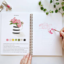 Load image into Gallery viewer, Bouquets watercolor workbook