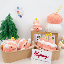 Load image into Gallery viewer, Crochet Jellycat inspired keychain bag charm, gifts, cake