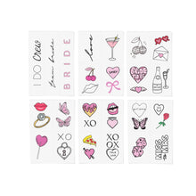 Load image into Gallery viewer, Bachelorette Babe Temporary Tattoo Pack