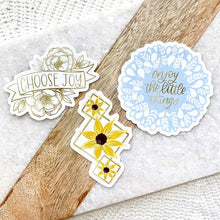 Load image into Gallery viewer, Enjoy the Little Things Sticker 3x3in.