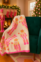Load image into Gallery viewer, Pink Nutcracker Luxe Throw Blanket