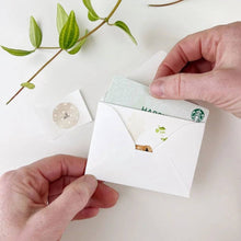 Load image into Gallery viewer, Hobnail bouquet mini enclosure notecard