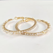 Load image into Gallery viewer, Cubic Zirconia Hoop Earrings E7310