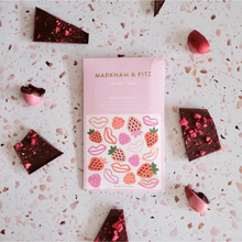 Load image into Gallery viewer, Berry Bisous  Dominican Dark Chocolate Bar -   70% Cocoa