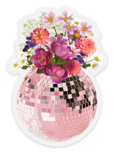 Load image into Gallery viewer, Clear Disco Ball Bouquet Sticker, 2.45x3.4in