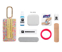 Load image into Gallery viewer, Glitter Minimergency Charm | Neon Multi, Bag Charm, Purse