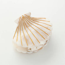 Load image into Gallery viewer, Calacatta Seashell Claw Clip - Small
