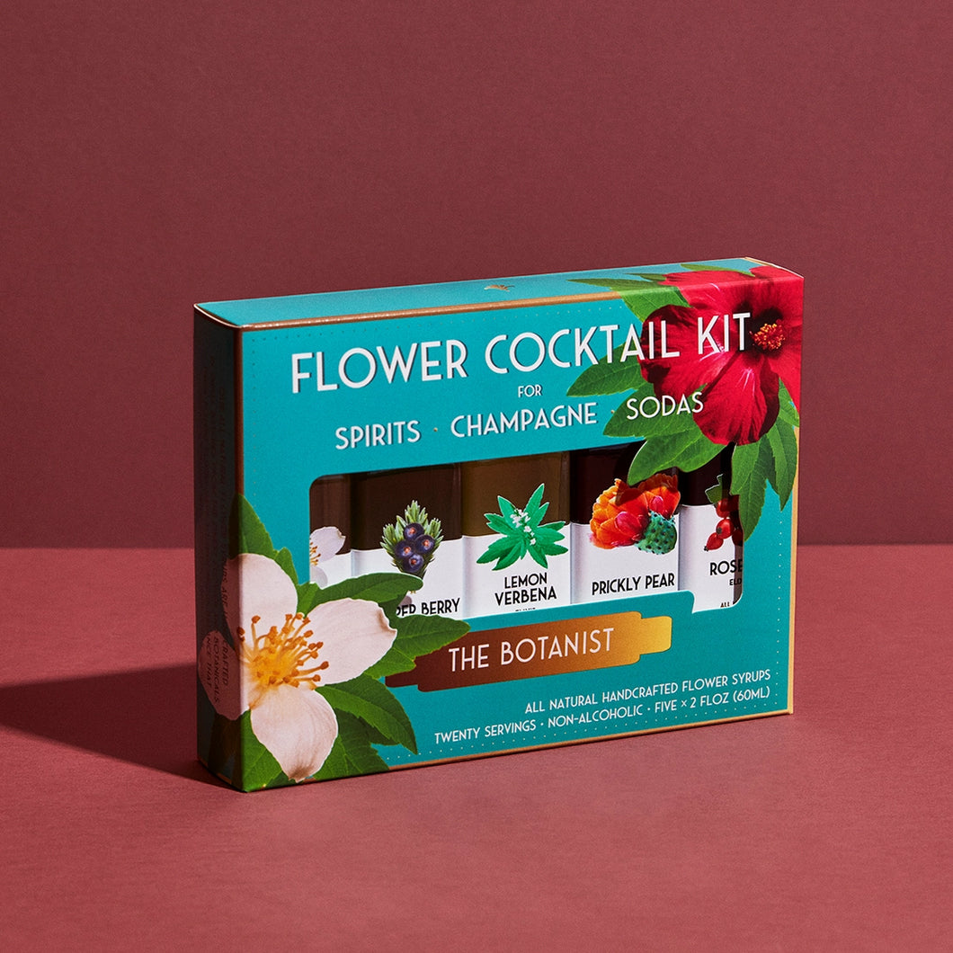 The Botanist Cocktail Kit. 5-Pack Flower Syrups.