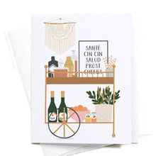 Load image into Gallery viewer, Liquor Bar Cart Greeting Card