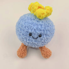 Load image into Gallery viewer, Crochet Jellycat inspired keychain, Handmade gifts,blueberry