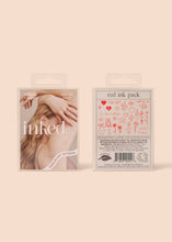 Load image into Gallery viewer, Red Ink Temporary Tattoo Pack