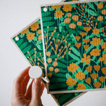 Load image into Gallery viewer, Papaya Reusable Paper Towels- Secret Garden
