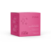 Load image into Gallery viewer, Pink Cotton Candy Glitter Bombs for Drinks