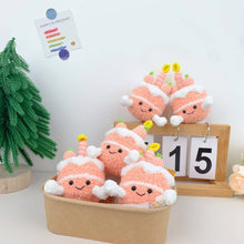Load image into Gallery viewer, Crochet Jellycat inspired keychain bag charm, gifts, cake