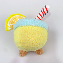 Load image into Gallery viewer, Crochet Jellycat inspired keychain, bag charm, lemon juice