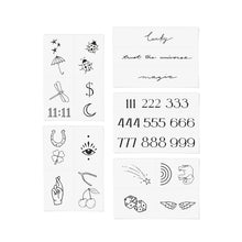 Load image into Gallery viewer, Lucky Girl Temporary Tattoo Pack