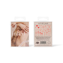 Load image into Gallery viewer, Red Ink Temporary Tattoo Pack