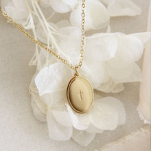 Load image into Gallery viewer, Cross Necklace, Olive Branch Peace Necklace, Promises of God