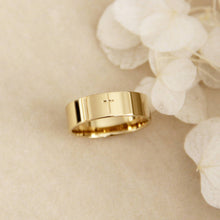 Load image into Gallery viewer, Cross 6mm Band Ring, Wide Cross Ring, Christian Jewelry