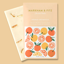 Load image into Gallery viewer, Orange Creamsicle Peruvian White Chocolate Bar -  Goat Milk