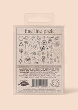 Load image into Gallery viewer, Fine Line Temporary Tattoo Pack