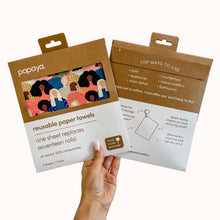 Load image into Gallery viewer, Papaya Reusable Paper Towels- Barbie Girl