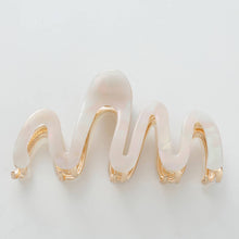 Load image into Gallery viewer, Willow Rosé | Large Squiggle Metal Claw Clip
