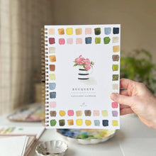 Load image into Gallery viewer, Bouquets watercolor workbook
