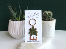 Load image into Gallery viewer, Fiddle Leaf Fig Plant Keychain | Spring + Garden Gift
