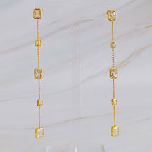 Load image into Gallery viewer, Five Stones Dangle Drop Earrings
