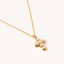 Load image into Gallery viewer, Pearl Cross Necklace
