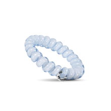 Load image into Gallery viewer, Spiral Hair Coils | Large | Washed Denim Hair Ties
