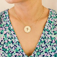 Load image into Gallery viewer, Shine Circle Cross Necklace
