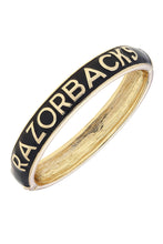Load image into Gallery viewer, Arkansas Razorbacks Sculpted Enamel Hinge Bangle
