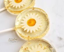 Load image into Gallery viewer, Daisy and Gold Lollipops (Mandarin Orange)
