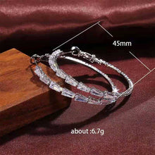 Load image into Gallery viewer, Cubic Zirconia Hoop Earrings E7310
